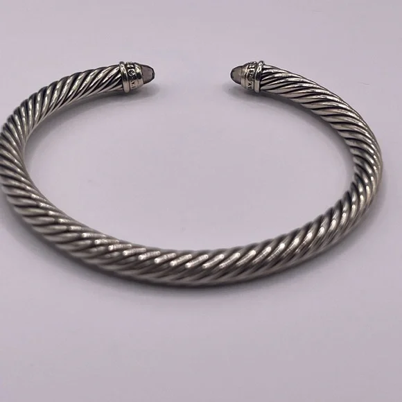 David Yurman Classic Cable Bracelet with Diamonds & Smokey Quartz - Picture 4 of 8